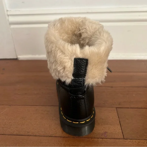 Black Womens Doc Marten Boots - Picture 3 of 16